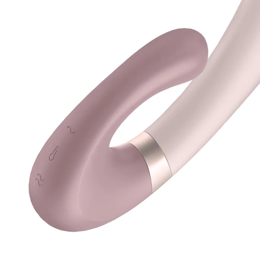 satisfyer-heat-wave-brown-creme-vibrator-detail